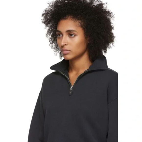 Re/Done 70s Half Zip Sweat Shirt Small - Picture 6 of 9